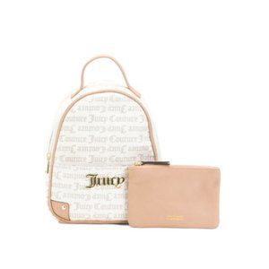 SOLD-JUICY COUTURE Best Sellers Logo Pattern Backpack With Pouch